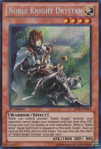Noble Knight Drystan [JOTL-EN084] Secret Rare | Odin's Place