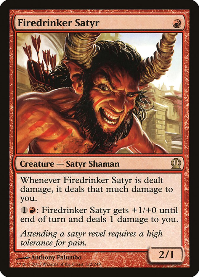 Firedrinker Satyr (122) [Theros] | Odin's Place