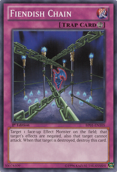 Fiendish Chain [BP01-EN105] Common | Odin's Place