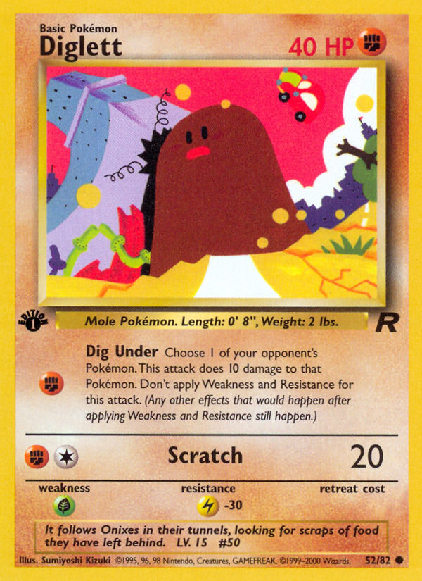 Diglett (52/82) [Team Rocket 1st Edition] | Odin's Place