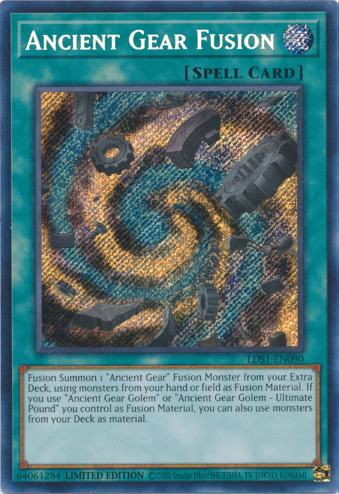Ancient Gear Fusion [LDS1-EN090] Secret Rare | Odin's Place