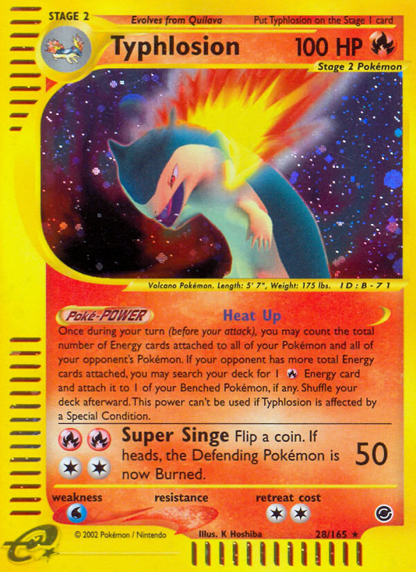 Typhlosion (28/165) [Expedition: Base Set] | Odin's Place