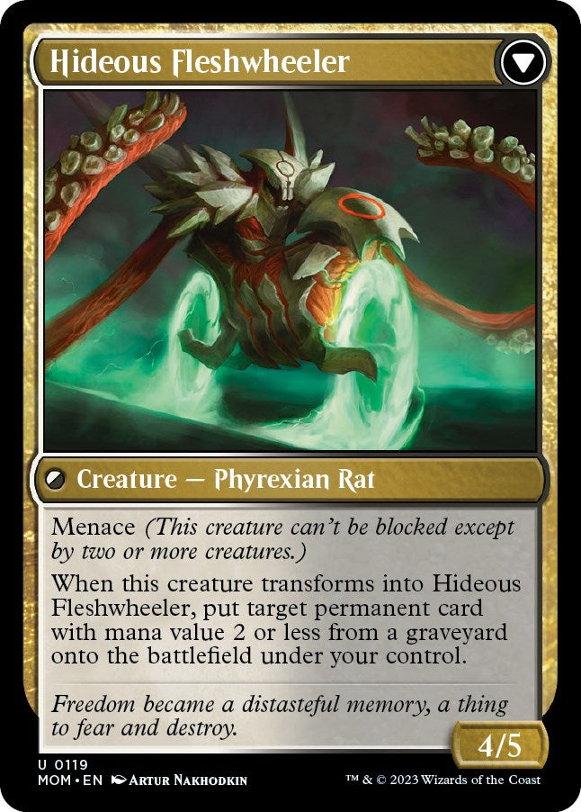 Nezumi Freewheeler // Hideous Fleshwheeler [March of the Machine] | Odin's Place