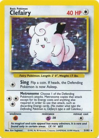 Clefairy (5/102) [Base Set Unlimited] | Odin's Place