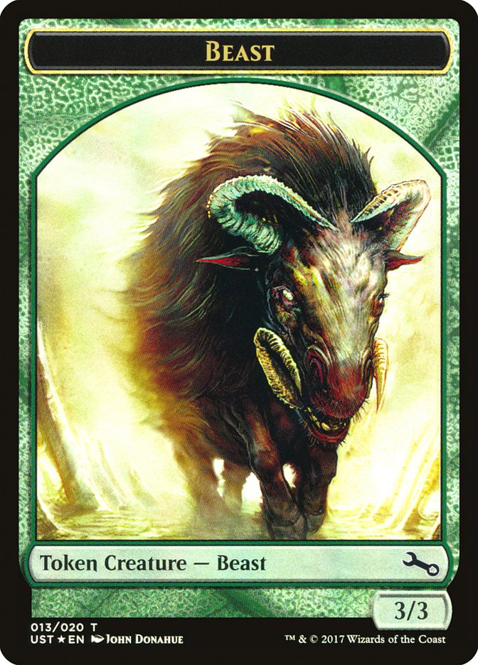 Beast // Beast Double-Sided Token (13) [Unstable Tokens] | Odin's Place