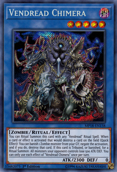 Vendread Chimera [MP18-EN158] Secret Rare | Odin's Place