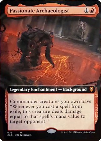 Passionate Archaeologist (Extended Art) [Commander Legends: Battle for Baldur's Gate] | Odin's Place