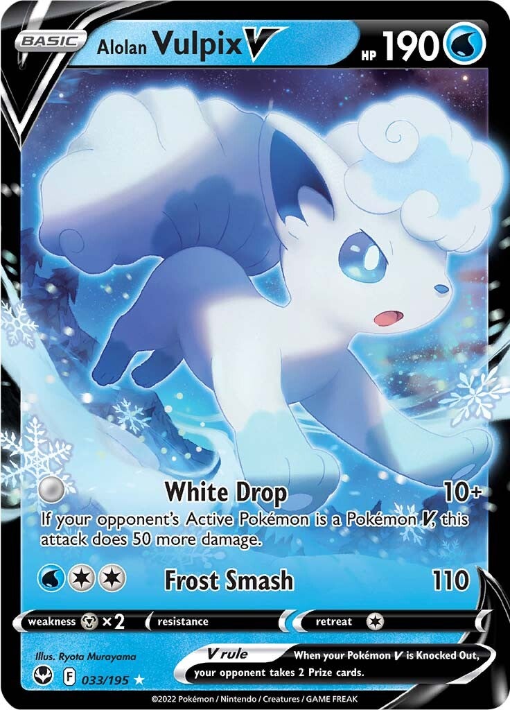 Alolan Vulpix V (033/195) [Sword & Shield: Silver Tempest] | Odin's Place