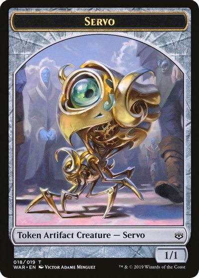 Servo // Dragon Double-Sided Token [Challenger Decks 2020 Tokens] | Odin's Place