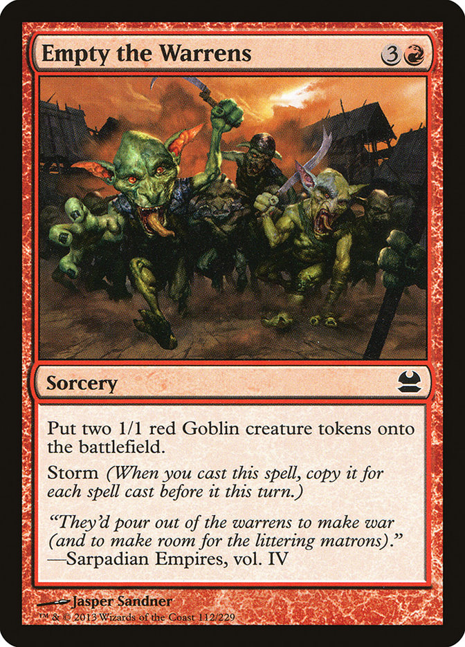 Empty the Warrens (112) [Modern Masters] | Odin's Place