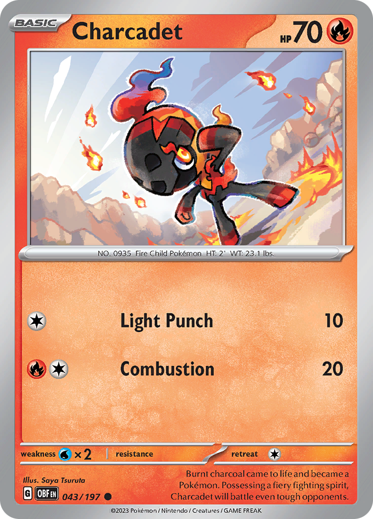 Charcadet (043/197) [Scarlet & Violet: Obsidian Flames] | Odin's Place