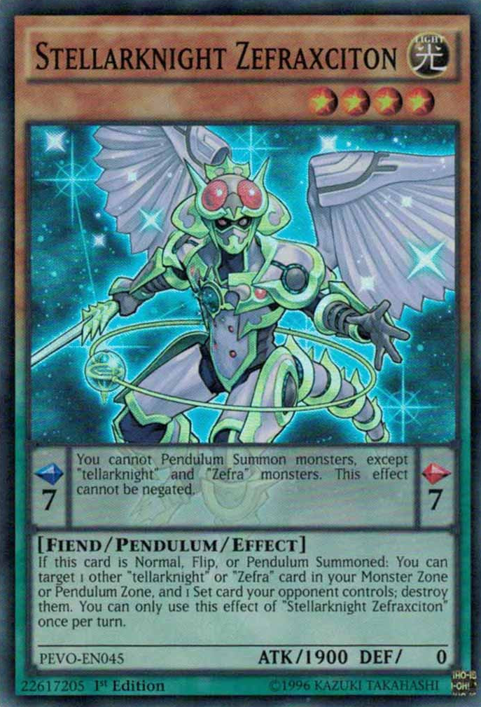 Stellarknight Zefraxciton [PEVO-EN045] Super Rare | Odin's Place