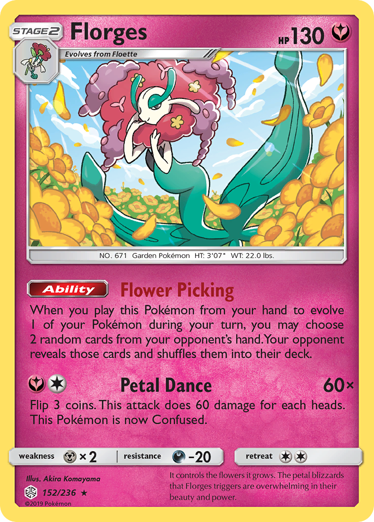 Florges (152/236) [Sun & Moon: Cosmic Eclipse] | Odin's Place