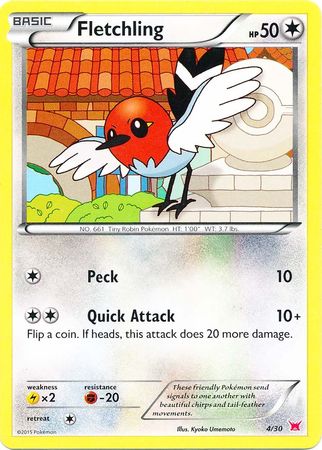 Fletchling (4/30) [XY: Trainer Kit 2 - Latias] | Odin's Place