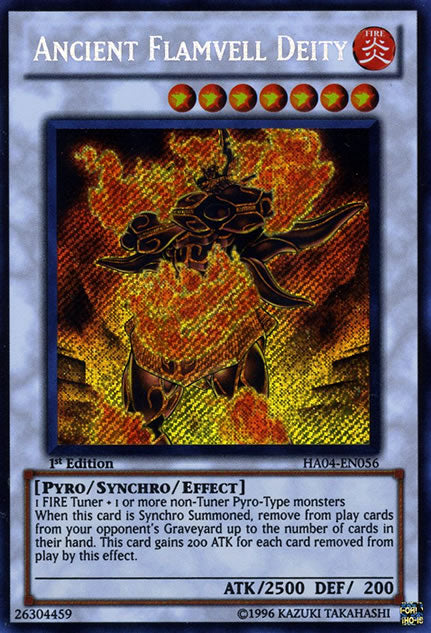 Ancient Flamvell Deity [HA04-EN056] Secret Rare | Odin's Place