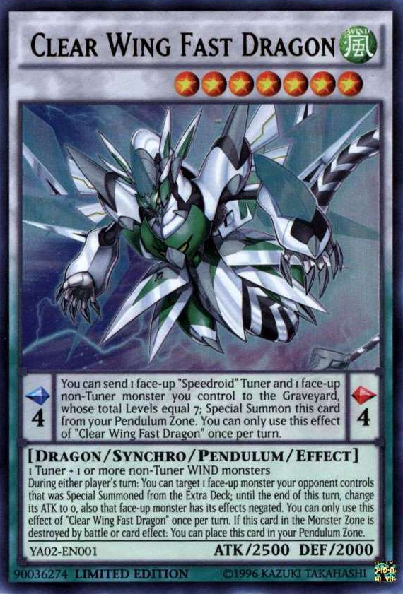 Clear Wing Fast Dragon [YA02-EN001] Ultra Rare | Odin's Place