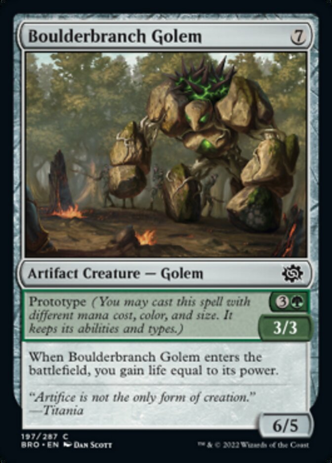 Boulderbranch Golem [The Brothers' War] | Odin's Place