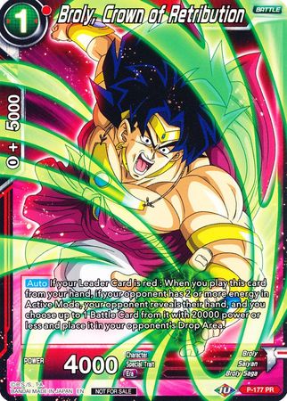 Broly, Crown of Retribution (P-177) [Promotion Cards] | Odin's Place