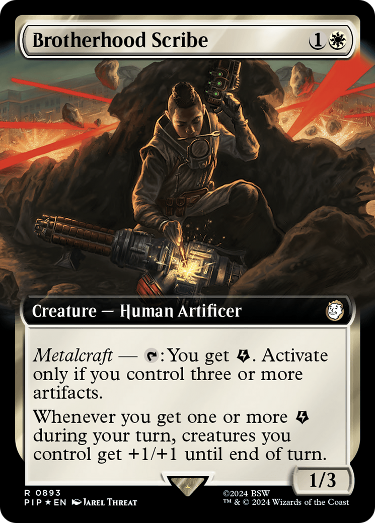 Brotherhood Scribe (Extended Art) (Surge Foil) [Fallout] | Odin's Place