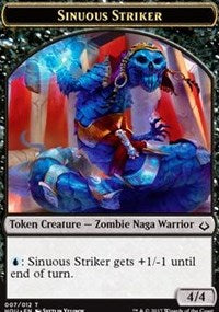 Sinuous Striker // Zombie Double-Sided Token [Hour of Devastation Tokens] | Odin's Place