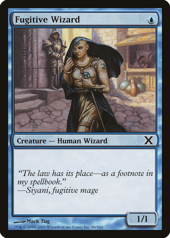 Fugitive Wizard (86) [Tenth Edition] | Odin's Place
