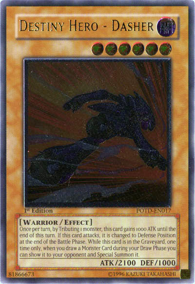 Destiny Hero - Dasher [POTD-EN017] Ultimate Rare | Odin's Place
