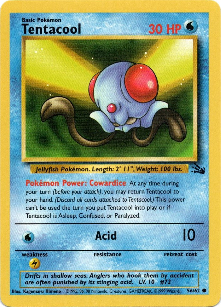 Tentacool (56/62) [Fossil Unlimited] | Odin's Place