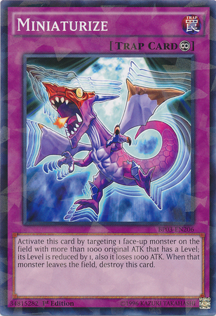 Miniaturize [BP03-EN206] Shatterfoil Rare | Odin's Place