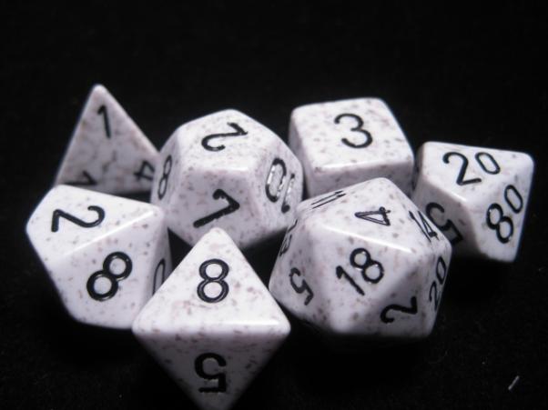 Chessex Speckled Poly Set Artic Camo Poly 7 Set | Odin's Place