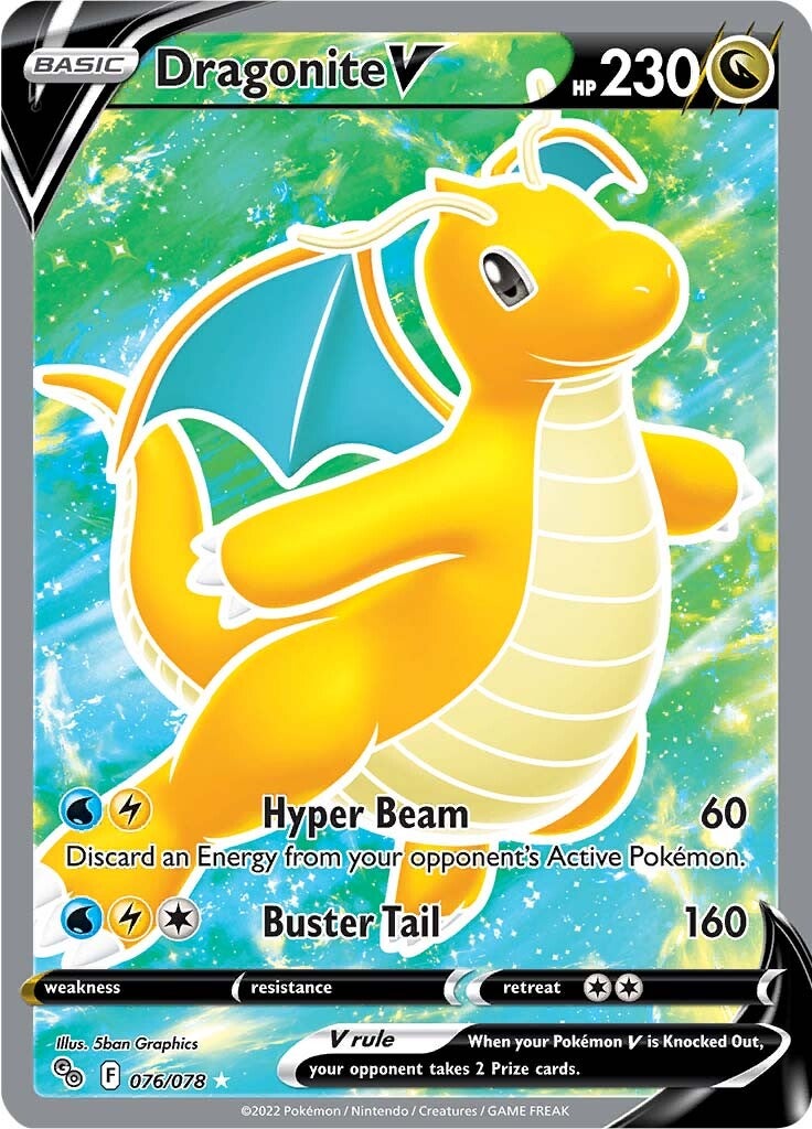 Dragonite V (076/078) [Pokémon GO] | Odin's Place
