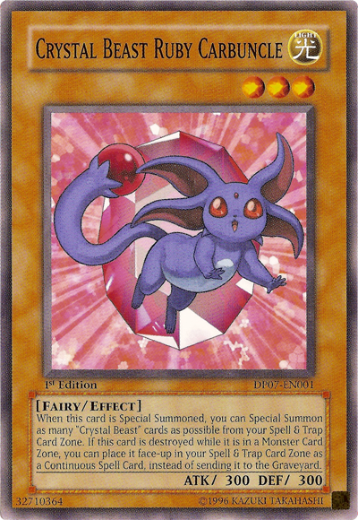 Crystal Beast Ruby Carbuncle [DP07-EN001] Common | Odin's Place