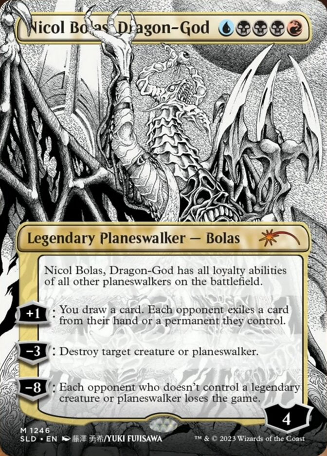 Nicol Bolas, Dragon-God (Borderless) [Secret Lair Drop Series] | Odin's Place