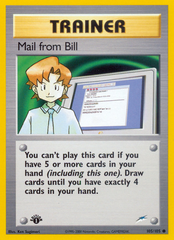 Mail from Bill (105/105) [Neo Destiny 1st Edition] | Odin's Place