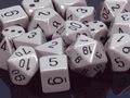 Chessex Opaque Poly Set Grey/Black Poly 7 Set | Odin's Place