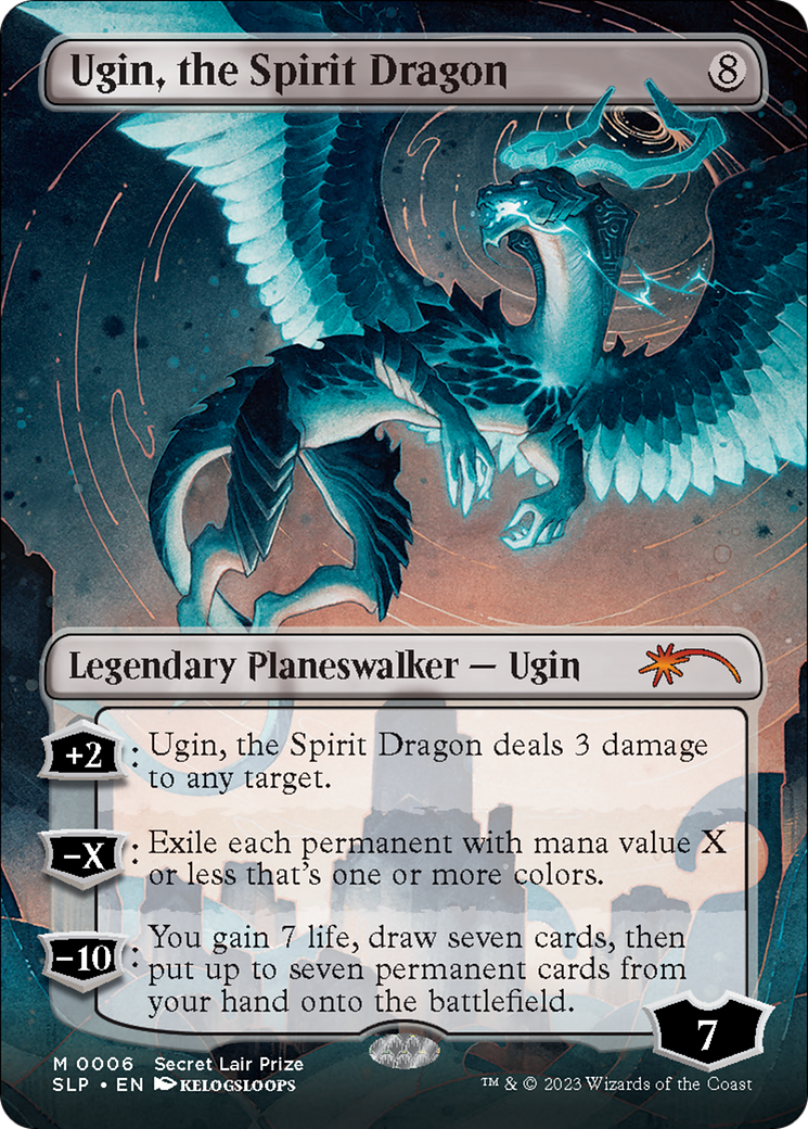 Ugin, the Spirit Dragon (Borderless) [Secret Lair Showdown] | Odin's Place