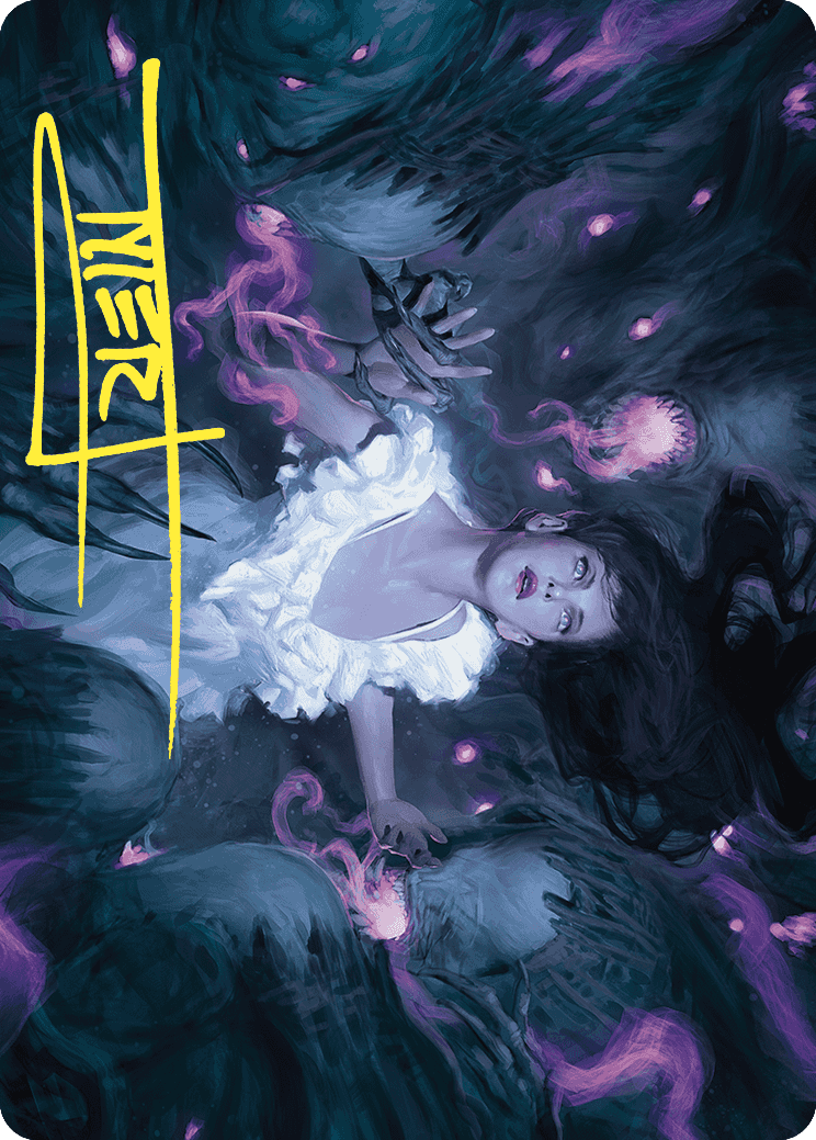 Neva, Stalked by Nightmares Art Card (Gold-Stamped Signature) [Wilds of Eldraine Art Series] | Odin's Place