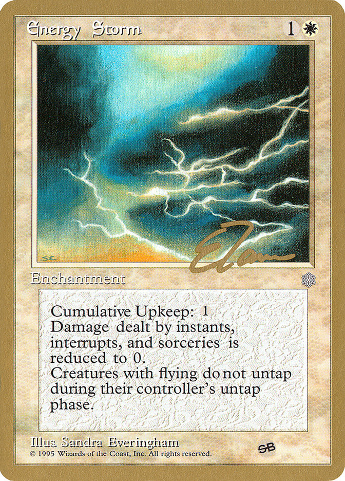 Energy Storm (Eric Tam) (SB) [Pro Tour Collector Set] | Odin's Place