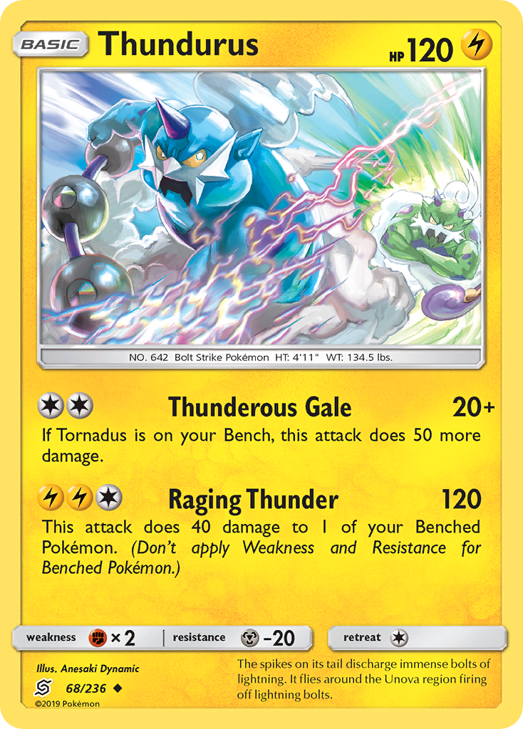 Thundurus (68/236) [Sun & Moon: Unified Minds] | Odin's Place