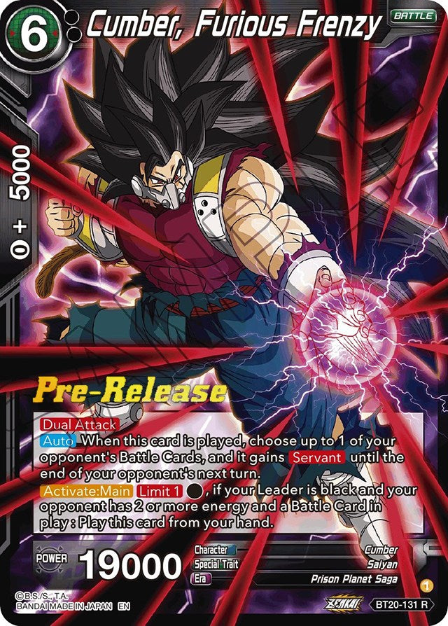Cumber, Furious Frenzy (BT20-131) [Power Absorbed Prerelease Promos] | Odin's Place