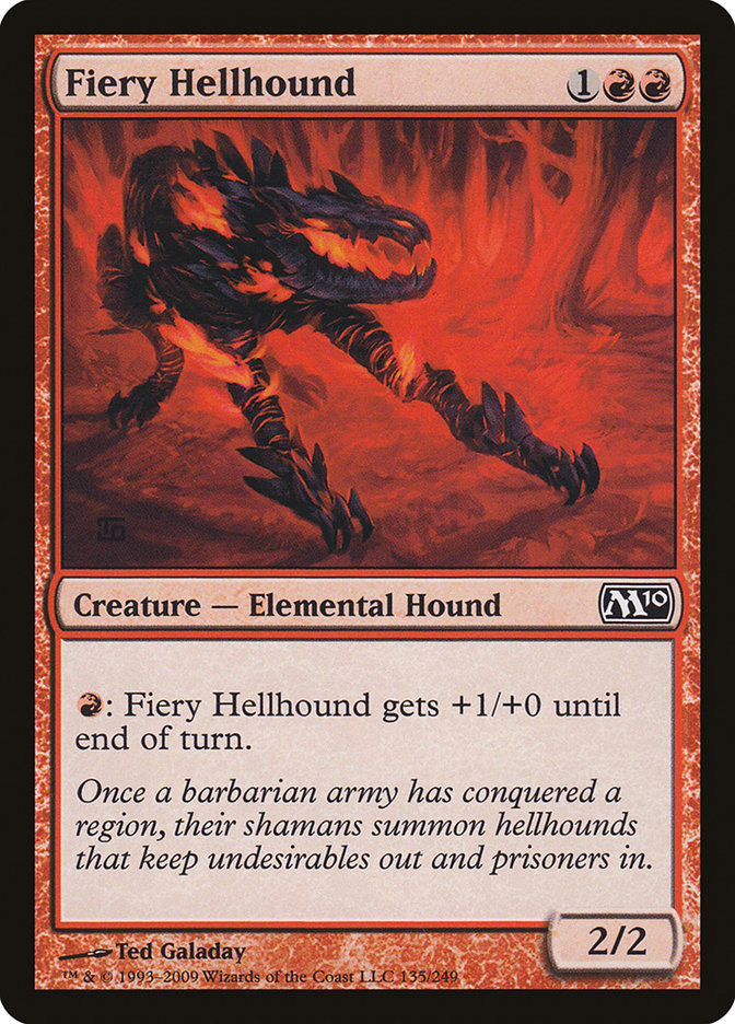 Fiery Hellhound (135) [Magic 2010] | Odin's Place