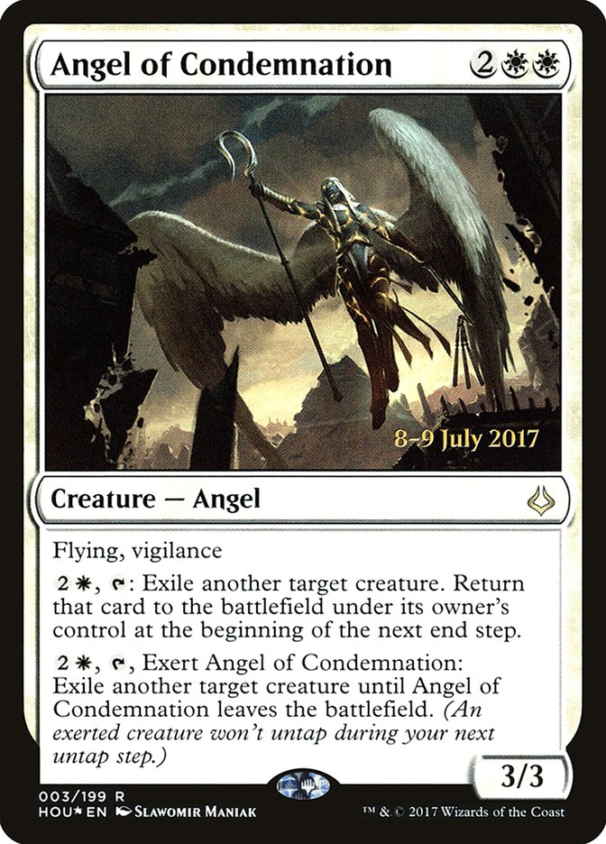 Angel of Condemnation (3) [Hour of Devastation Prerelease Promos] | Odin's Place