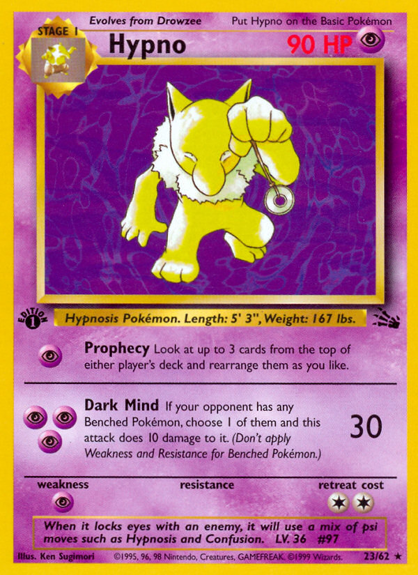 Hypno (23/62) [Fossil 1st Edition] | Odin's Place