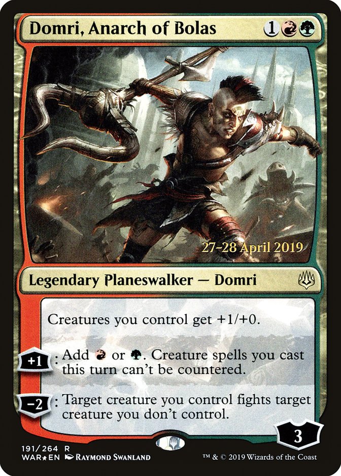 Domri, Anarch of Bolas (191) [War of the Spark Prerelease Promos] | Odin's Place