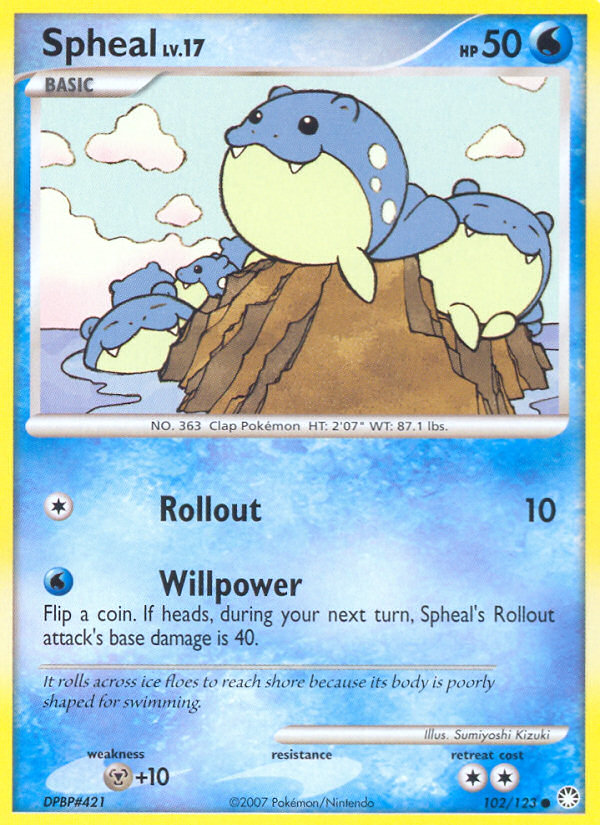 Spheal (102/123) [Diamond & Pearl: Mysterious Treasures] | Odin's Place