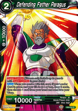 Defending Father Paragus (Starter Deck - Rising Broly) (SD8-04) [Destroyer Kings] | Odin's Place