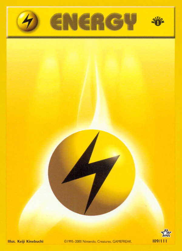 Lightning Energy (109/111) [Neo Genesis 1st Edition] | Odin's Place