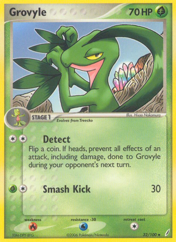 Grovyle (32/100) [EX: Crystal Guardians] | Odin's Place