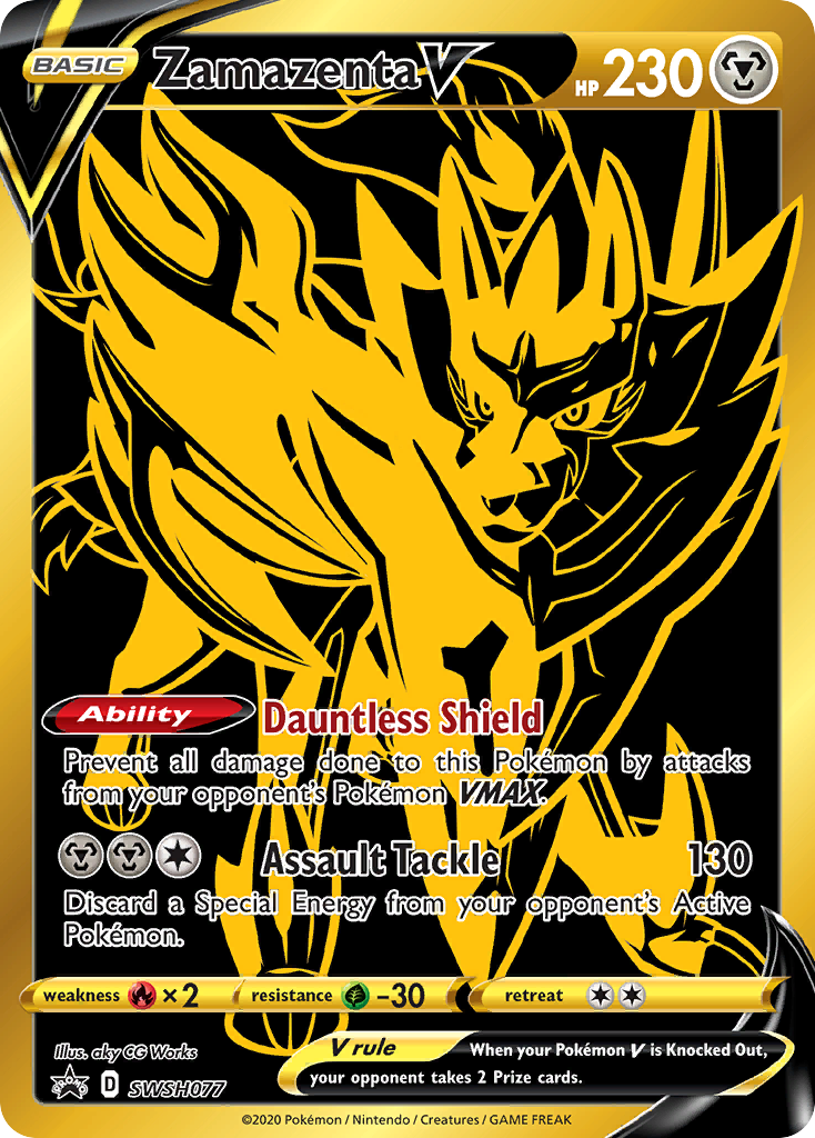 Zamazenta V (SWSH077) [Sword & Shield: Black Star Promos] | Odin's Place
