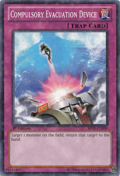 Compulsory Evacuation Device [BP01-EN099] Starfoil Rare | Odin's Place
