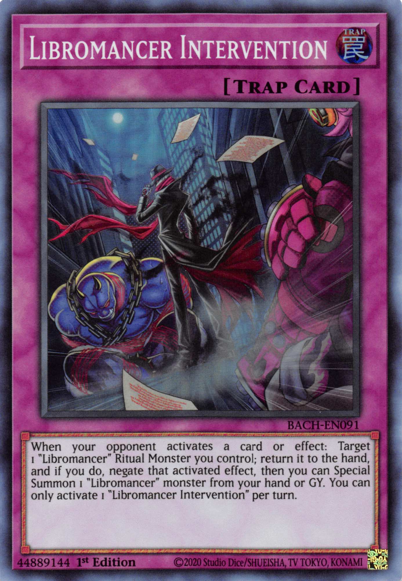 Libromancer Intervention [BACH-EN091] Super Rare | Odin's Place
